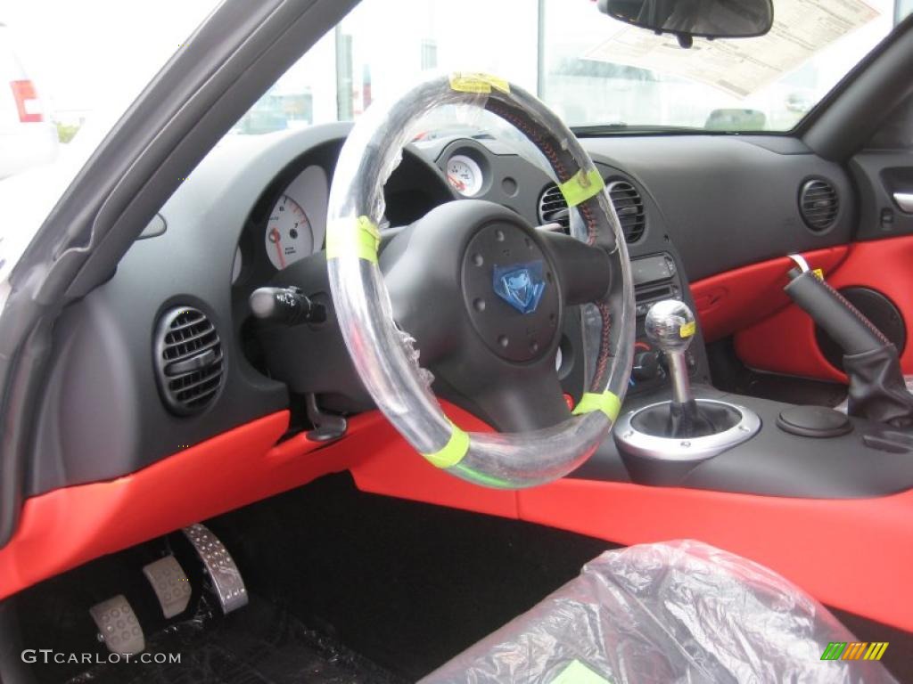 Black/Red Interior 2009 Dodge Viper SRT-10 Coupe Photo #47844176