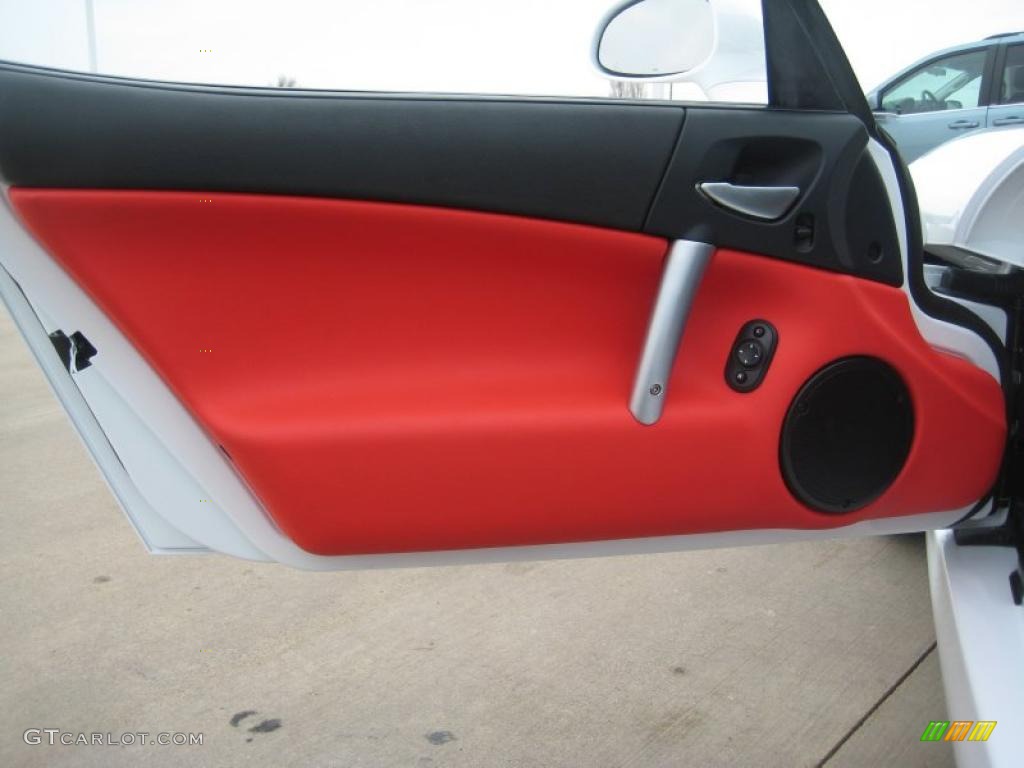 2009 Dodge Viper SRT-10 Coupe Black/Red Door Panel Photo #47844236