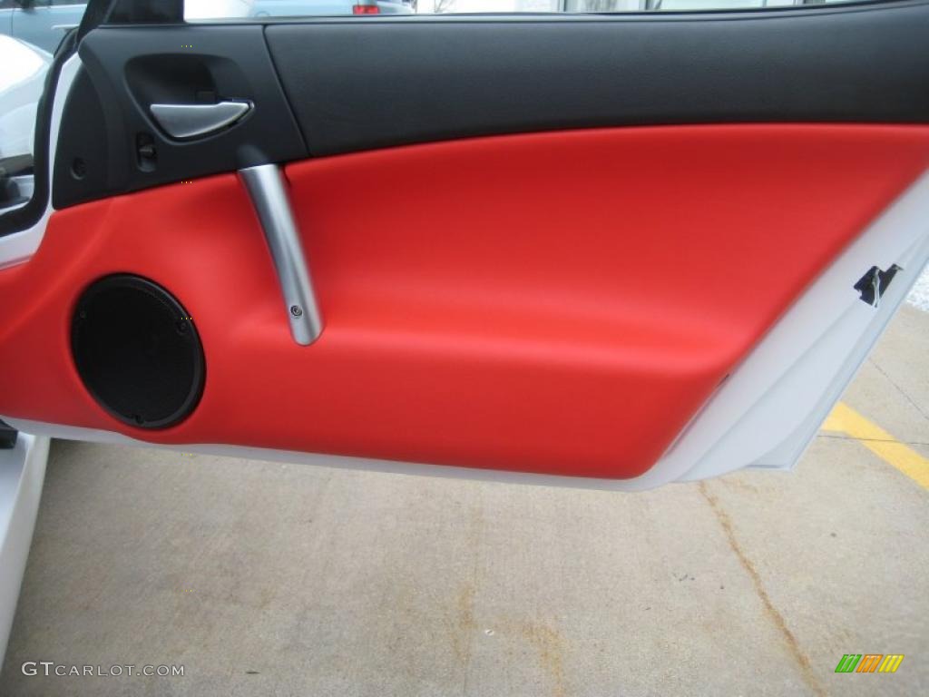 2009 Dodge Viper SRT-10 Coupe Black/Red Door Panel Photo #47844347