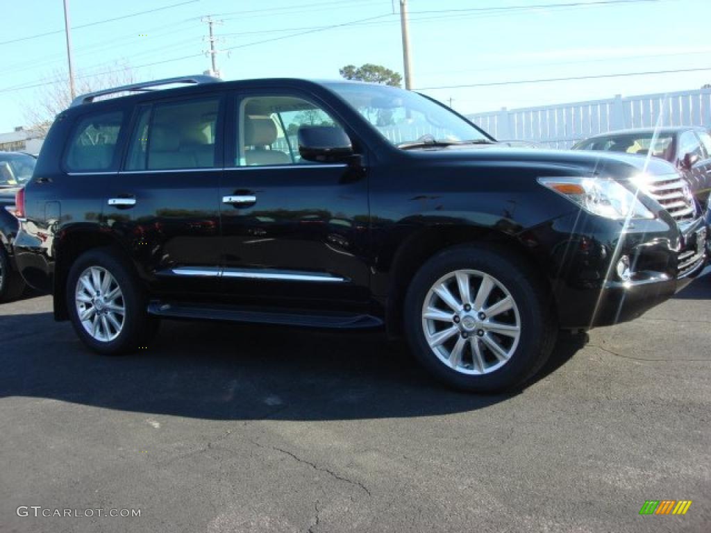 2008 LX 570 - Onyx Black / Cashmere photo #2