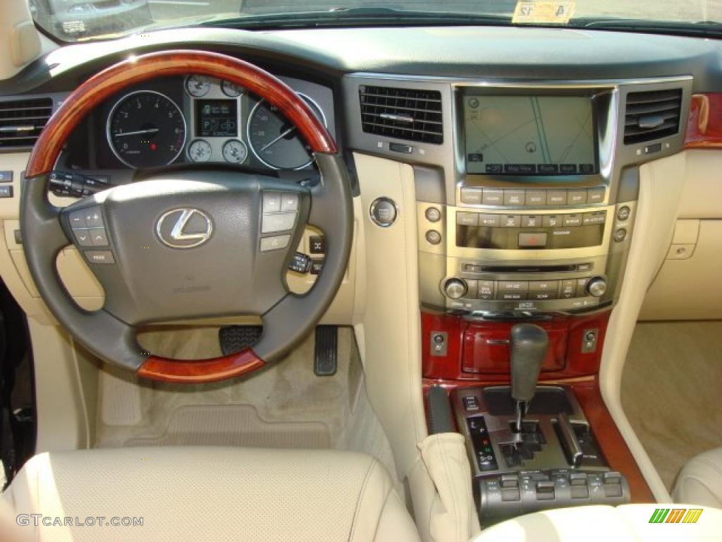2008 LX 570 - Onyx Black / Cashmere photo #12