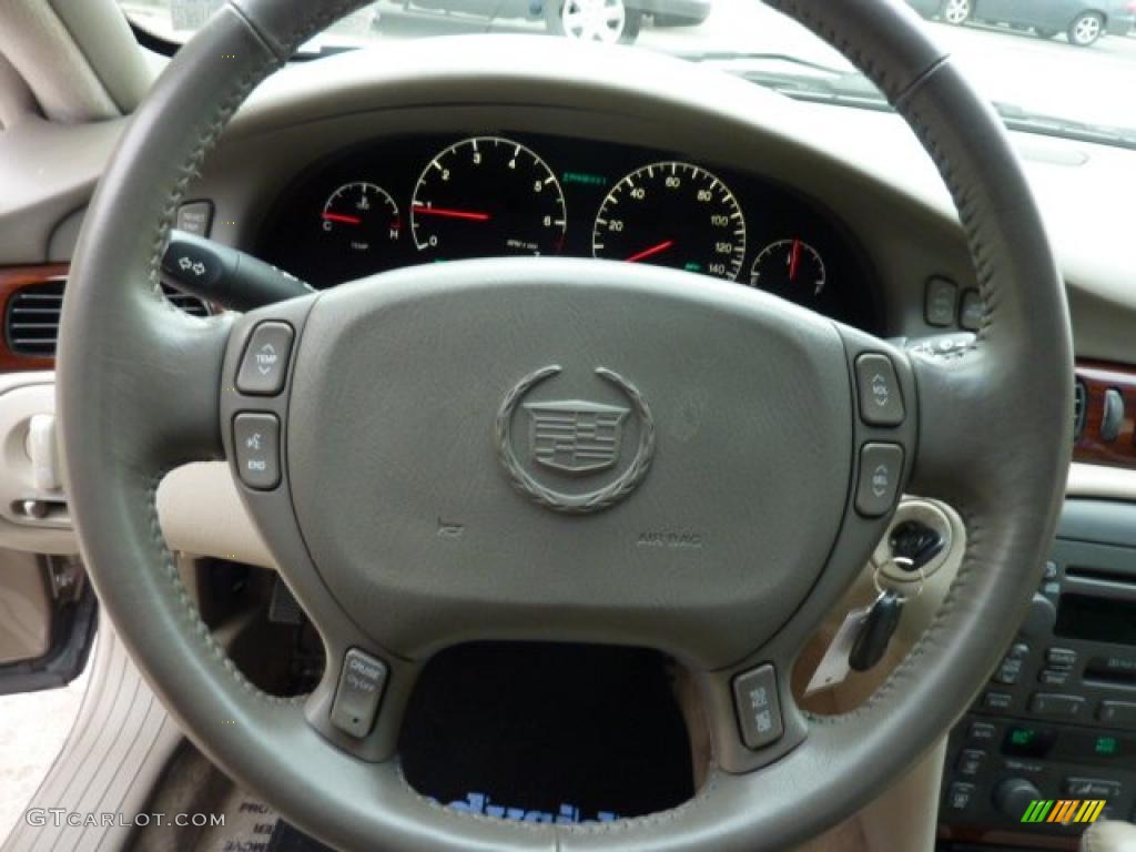 2003 Cadillac Seville SLS Neutral Shale Steering Wheel Photo #47845535
