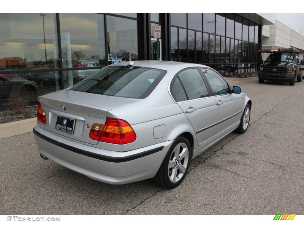 2004 3 Series 330xi Sedan - Titanium Silver Metallic / Grey photo #5