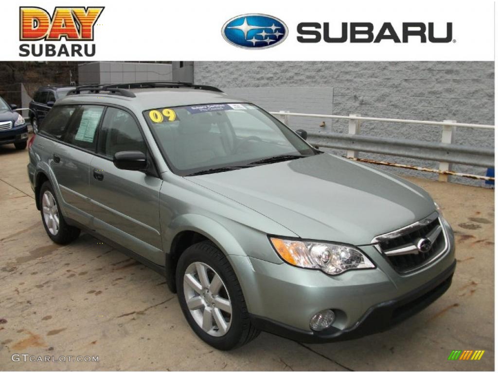 2009 Outback 2.5i Special Edition Wagon - Seacrest Green Metallic / Warm Ivory photo #1