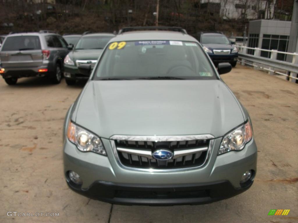2009 Outback 2.5i Special Edition Wagon - Seacrest Green Metallic / Warm Ivory photo #2