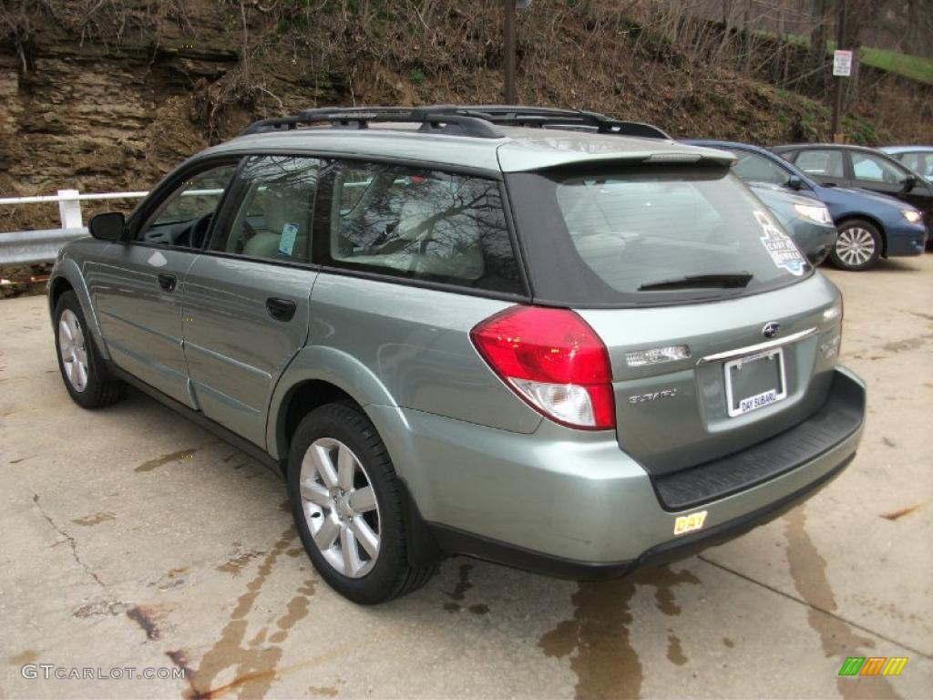 2009 Outback 2.5i Special Edition Wagon - Seacrest Green Metallic / Warm Ivory photo #7