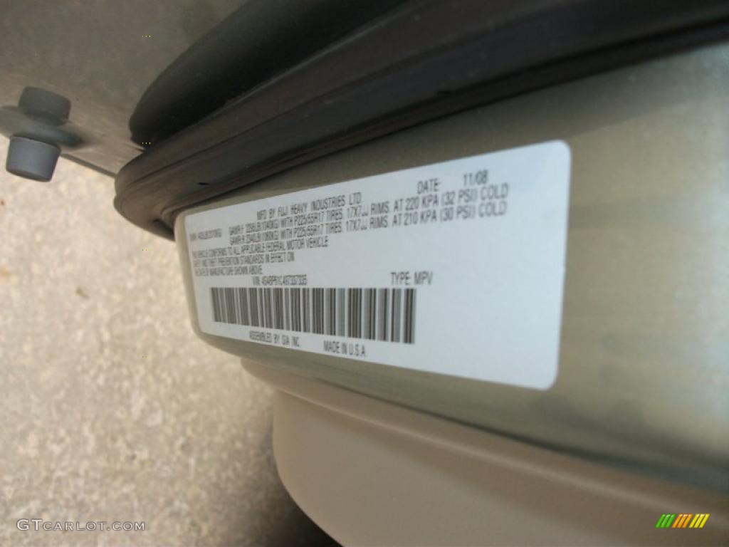 2009 Outback 2.5i Special Edition Wagon - Seacrest Green Metallic / Warm Ivory photo #11