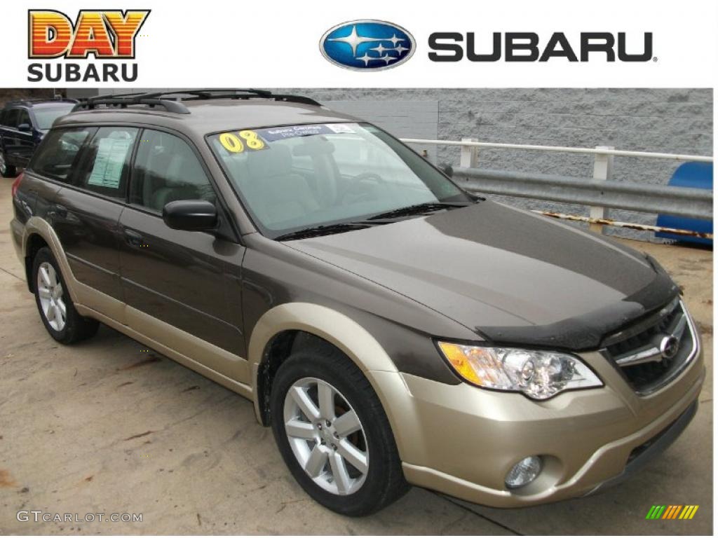 2008 Outback 2.5i Wagon - Deep Bronze Metallic / Warm Ivory photo #1