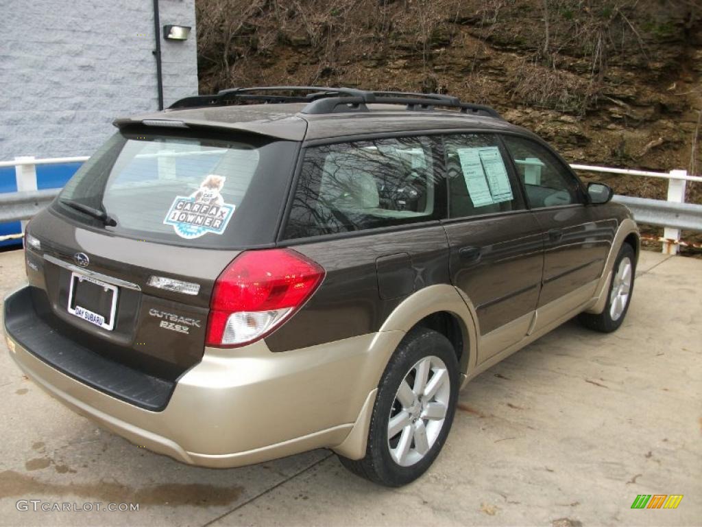 2008 Outback 2.5i Wagon - Deep Bronze Metallic / Warm Ivory photo #5