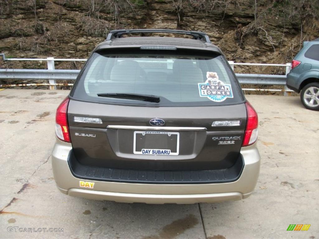 2008 Outback 2.5i Wagon - Deep Bronze Metallic / Warm Ivory photo #6