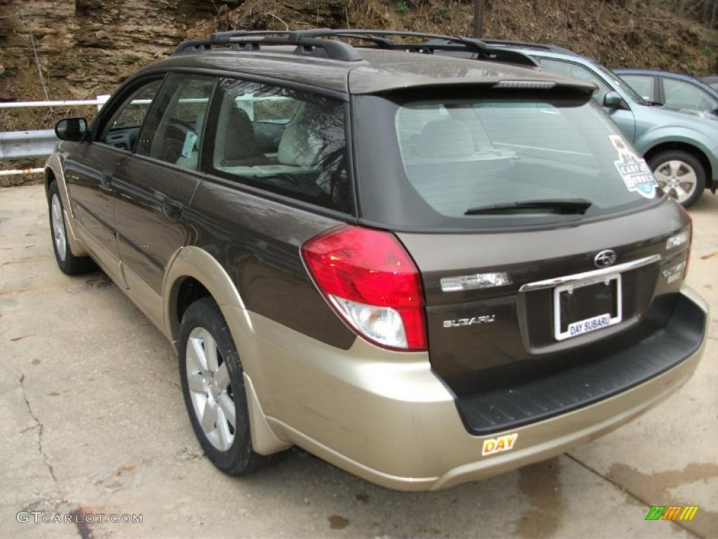 2008 Outback 2.5i Wagon - Deep Bronze Metallic / Warm Ivory photo #7