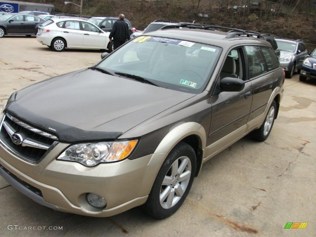 2008 Outback 2.5i Wagon - Deep Bronze Metallic / Warm Ivory photo #9