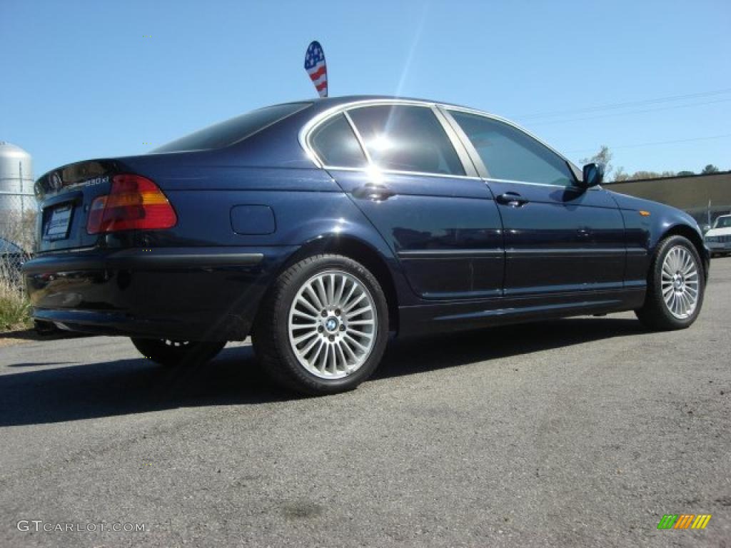 2003 3 Series 330xi Sedan - Orient Blue Metallic / Grey photo #5