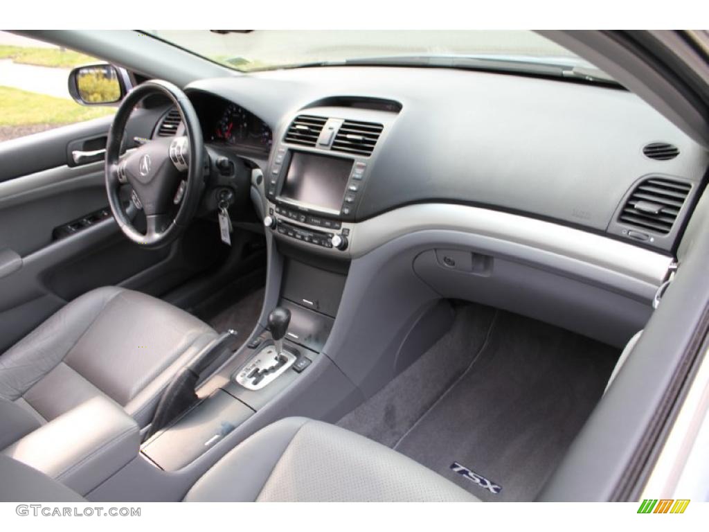 2008 TSX Sedan - Glacier Blue Metallic / Quartz Gray photo #13