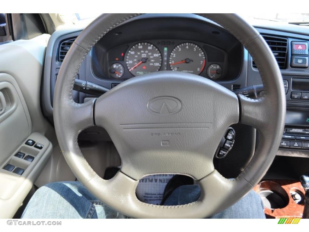 2000 Infiniti G 20 Touring Sedan Stone Beige Steering Wheel Photo #47851904