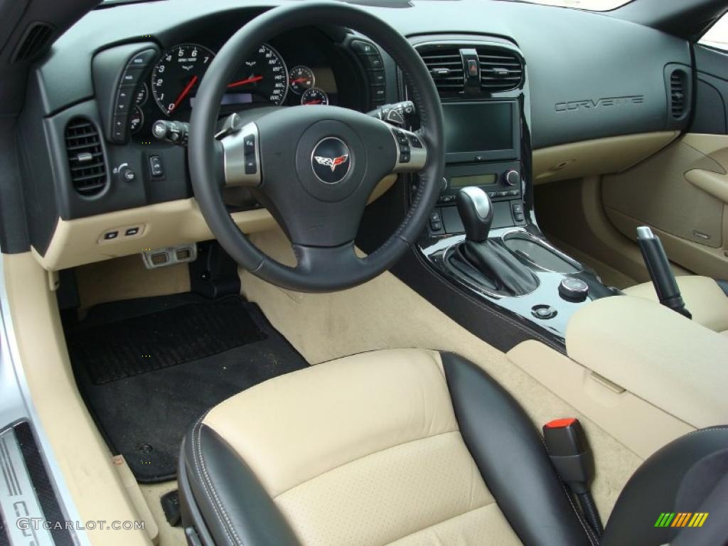 Ebony Black/Cashmere Interior 2011 Chevrolet Corvette Grand Sport Convertible Photo #47852672