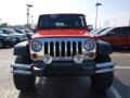 2008 Flame Red Jeep Wrangler Unlimited Rubicon 4x4  photo #7