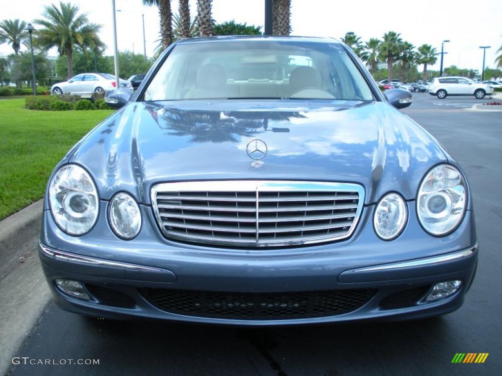 Platinum Blue Metallic 2004 Mercedes-Benz E 320 4Matic Sedan Exterior Photo #47853326