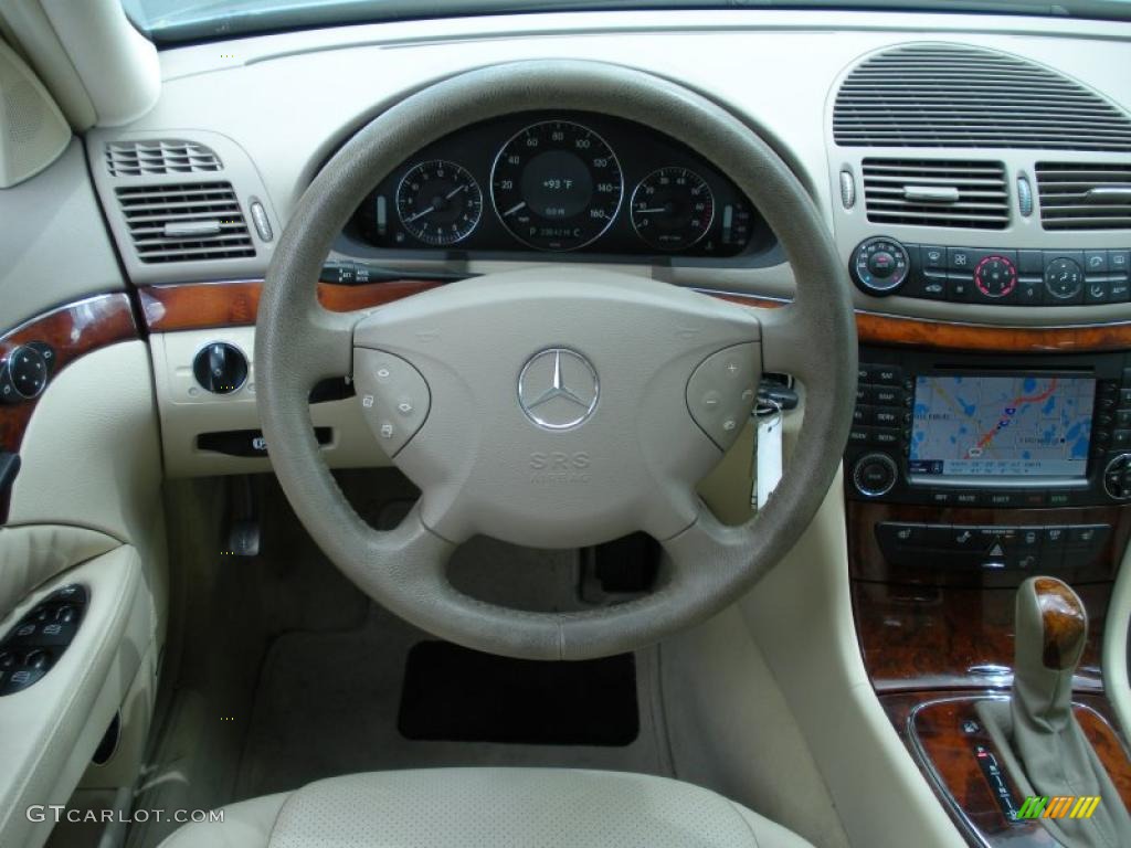 2004 Mercedes-Benz E 320 4Matic Sedan Stone Steering Wheel Photo #47853479