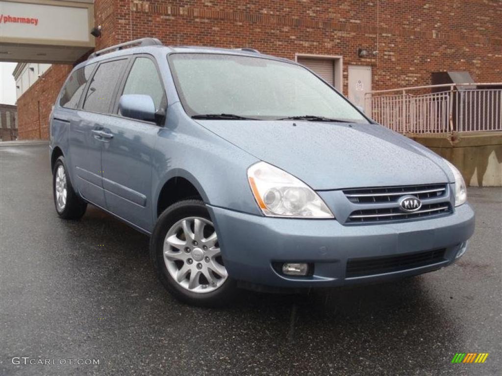 2008 Sedona LX - Glacier Blue Metallic / Gray photo #1