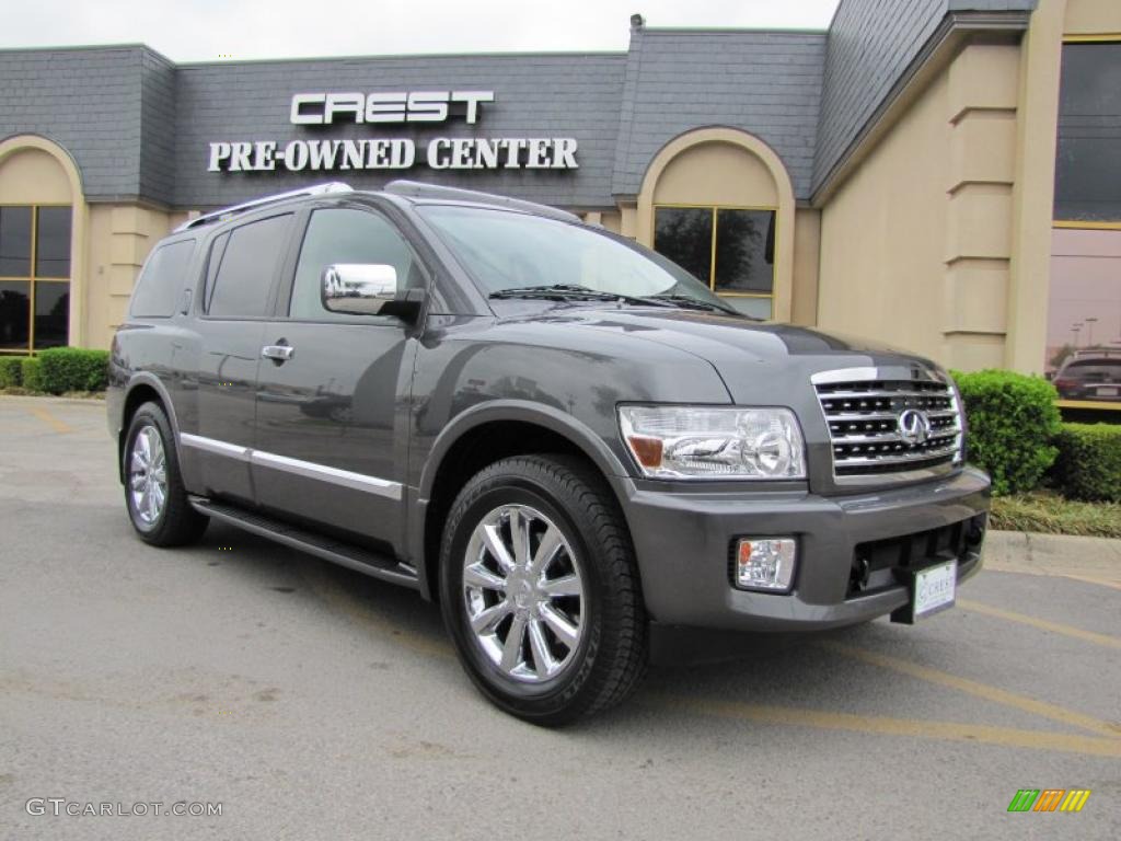 Silver Graphite Gray Infiniti QX