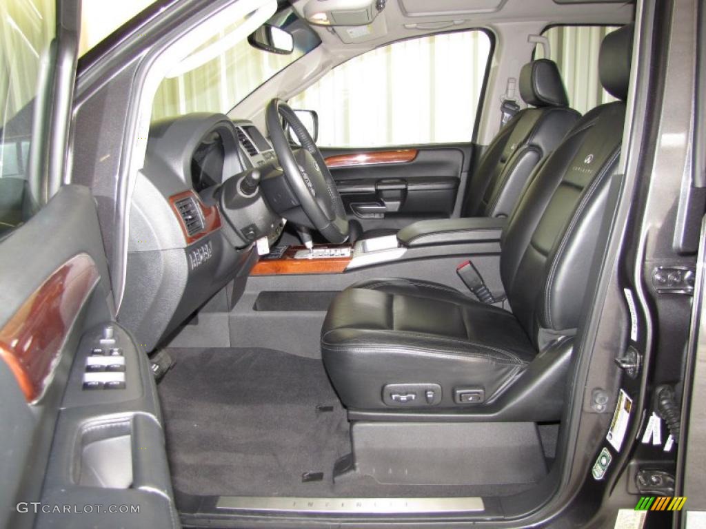 Charcoal Interior 2008 Infiniti QX 56 Photo #47862781