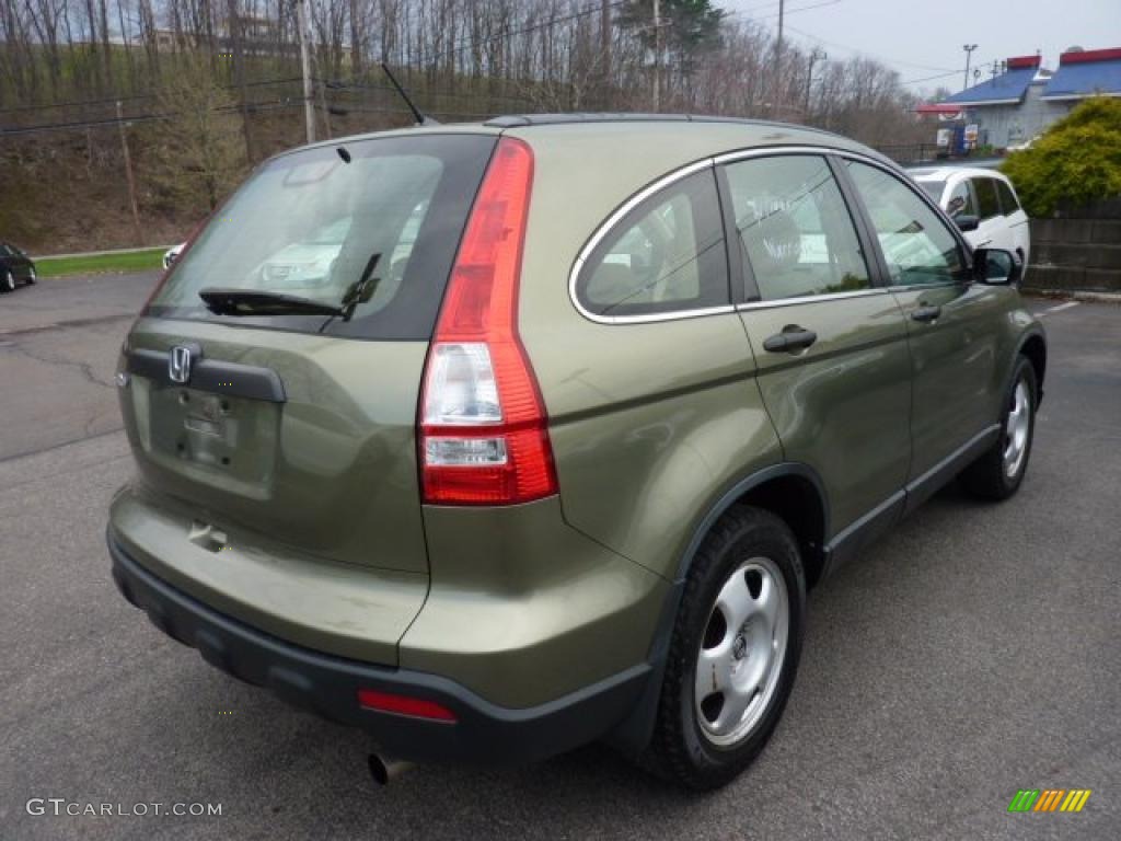 2007 CR-V LX 4WD - Green Tea Metallic / Ivory photo #4