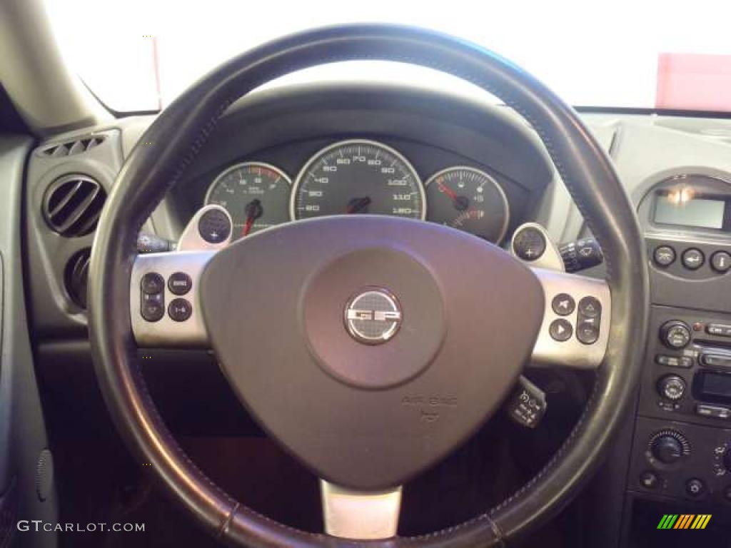 2004 Pontiac Grand Prix GTP Sedan Dark Pewter Steering Wheel Photo #47869769