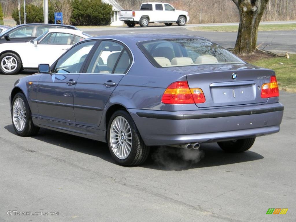 2003 3 Series 330xi Sedan - Steel Blue Metallic / Sand photo #4