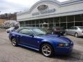 2004 Sonic Blue Metallic Ford Mustang GT Convertible  photo #1