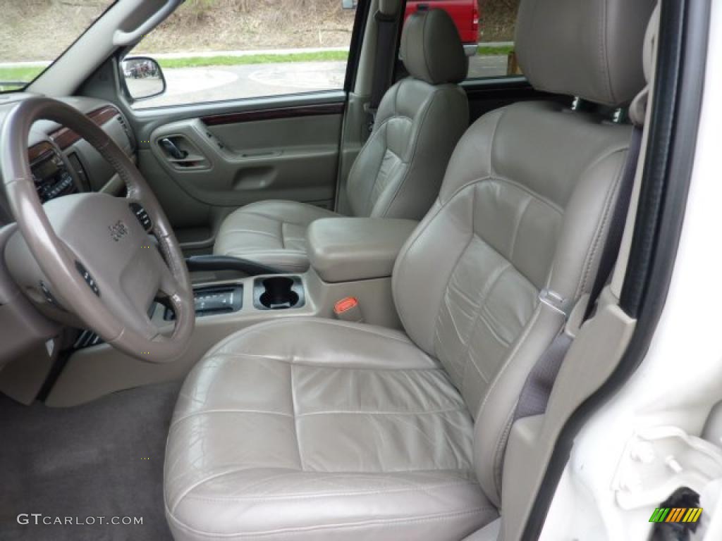 2004 Grand Cherokee Limited 4x4 - Stone White / Taupe photo #8
