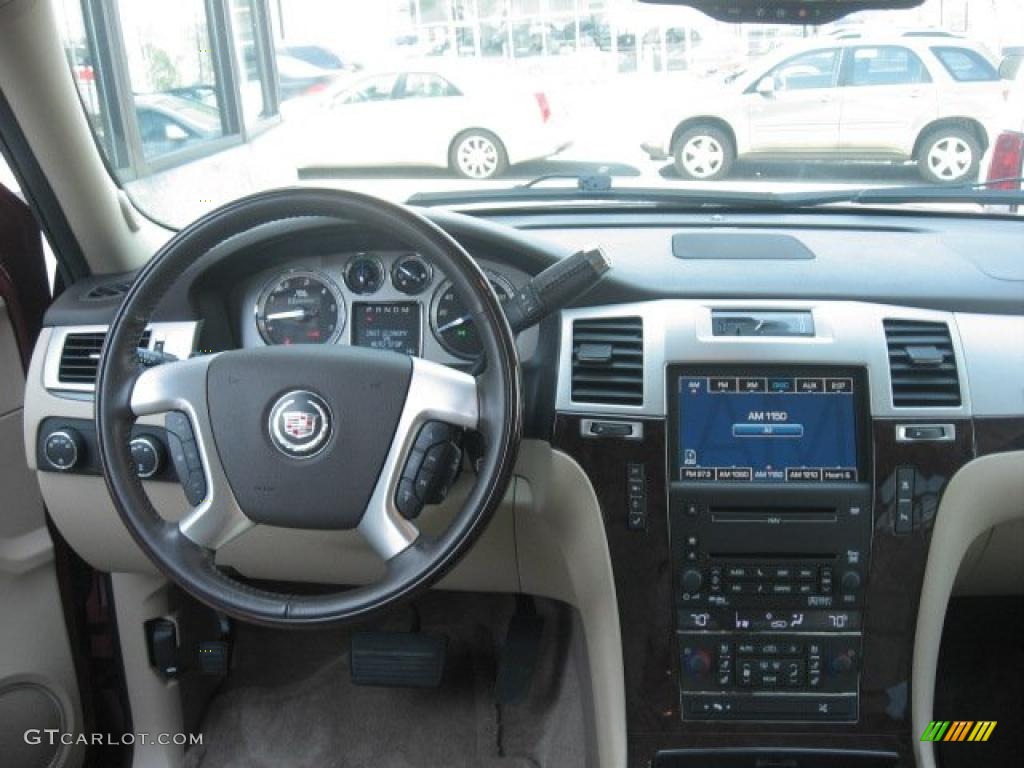 2009 Cadillac Escalade Hybrid AWD Cocoa/Cashmere Dashboard Photo #47875940