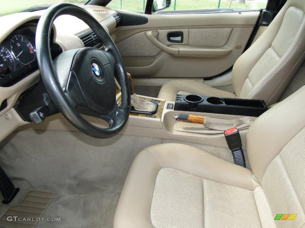 Beige Interior 2001 BMW Z3 3.0i Roadster Photo #47876534