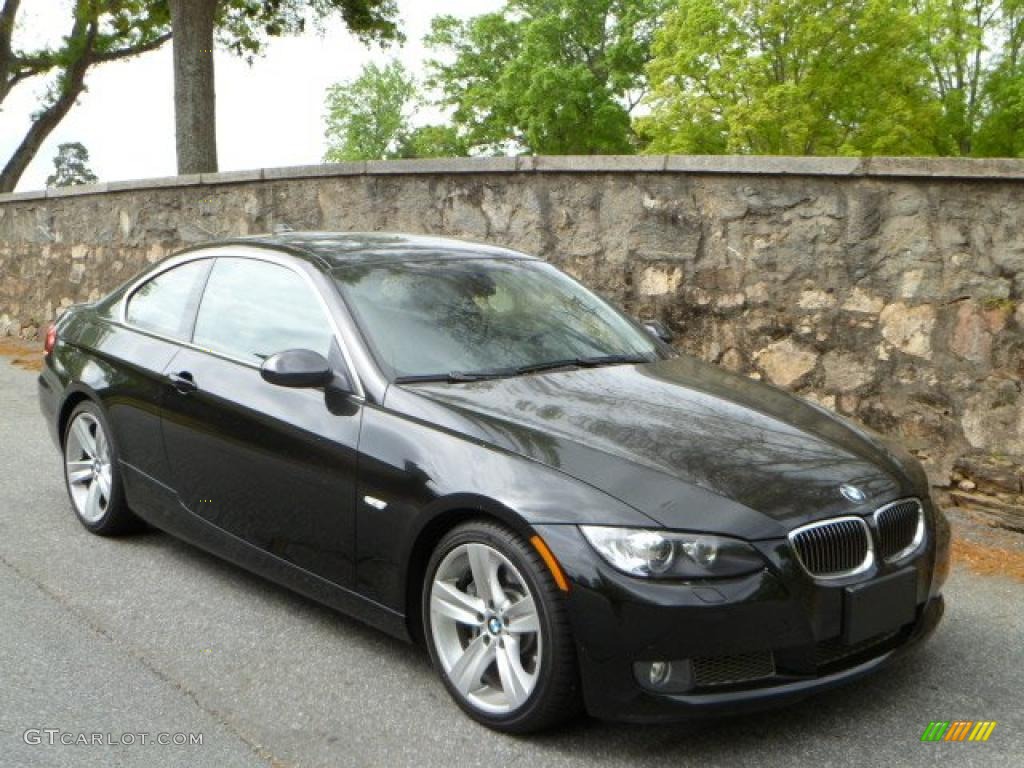 2008 3 Series 335i Coupe - Jet Black / Black photo #1