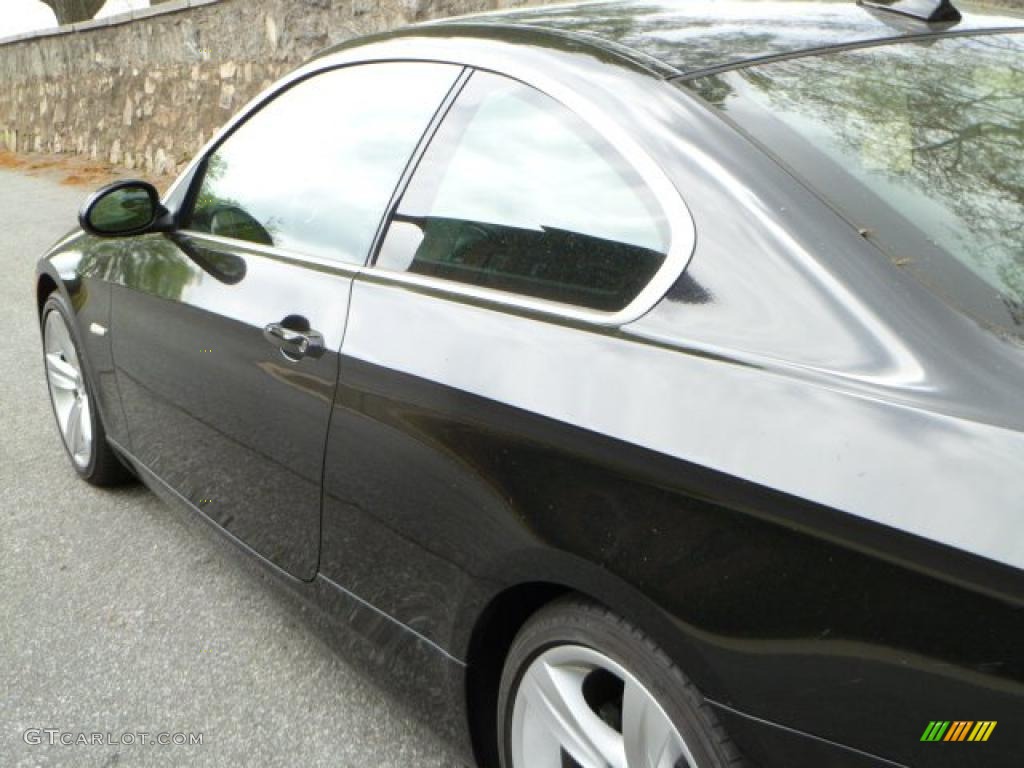 2008 3 Series 335i Coupe - Jet Black / Black photo #15