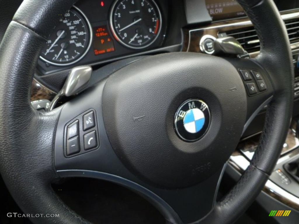 2008 3 Series 335i Coupe - Jet Black / Black photo #16