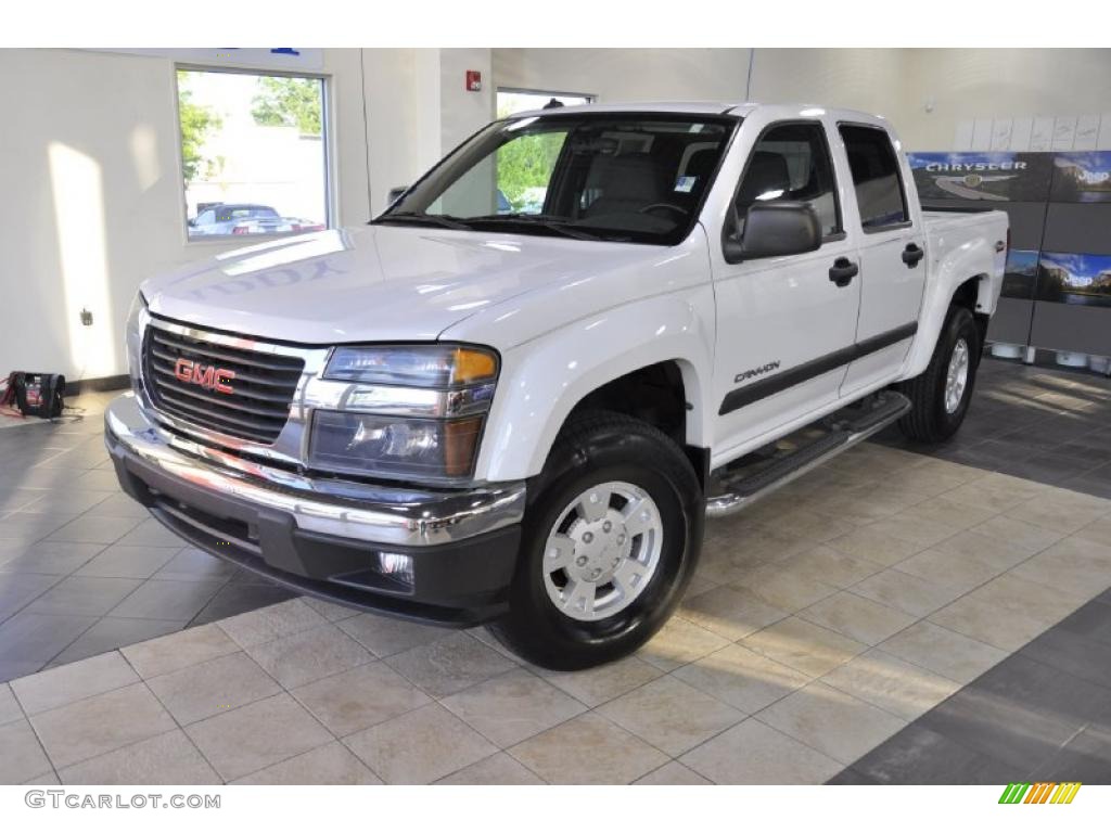 Summit White 2004 GMC Canyon SLE Crew Cab 4x4 Exterior Photo #47877272