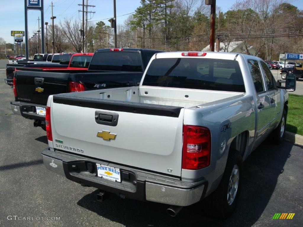 2010 Silverado 1500 LT Crew Cab 4x4 - Sheer Silver Metallic / Light Cashmere/Ebony photo #2