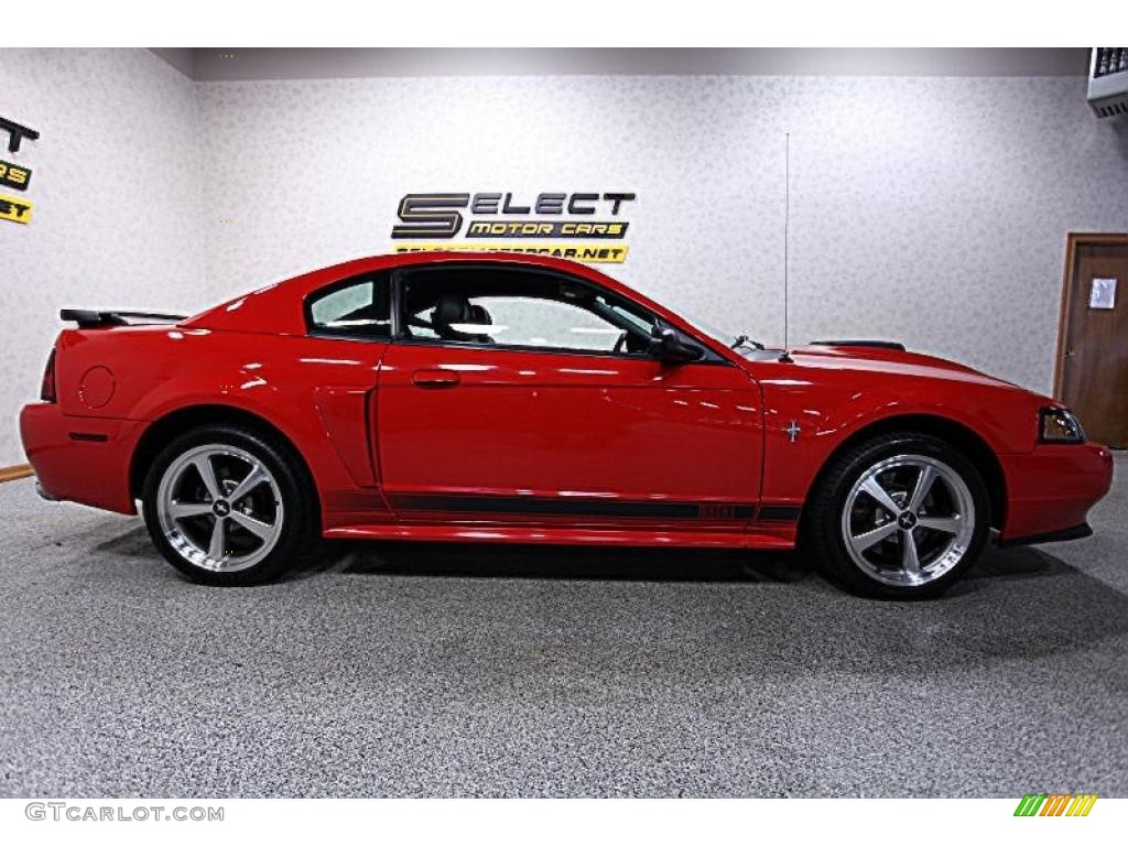2003 Mustang Mach 1 Coupe - Torch Red / Dark Charcoal photo #4