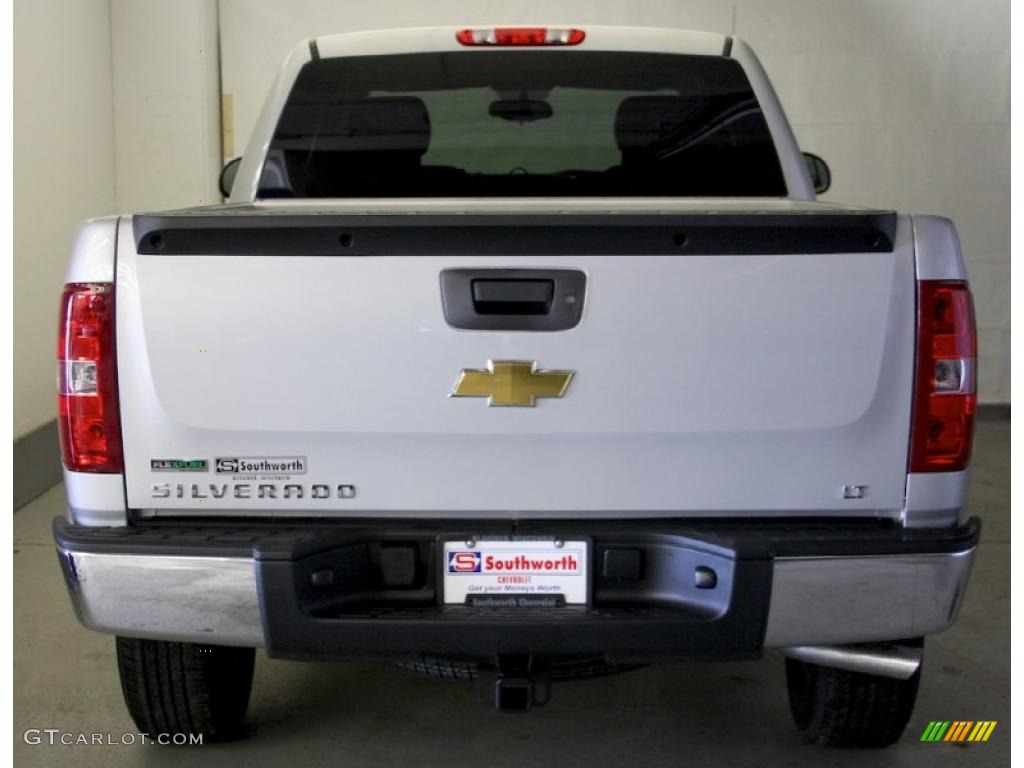 2011 Silverado 1500 LT Extended Cab 4x4 - Sheer Silver Metallic / Ebony photo #3