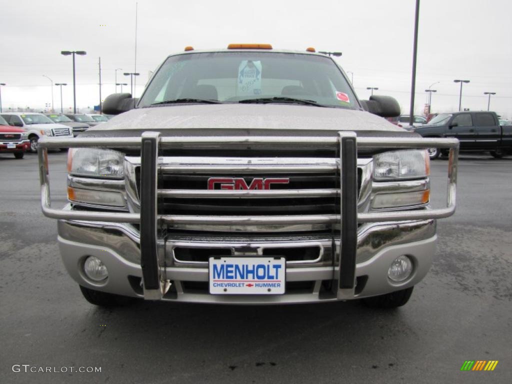 2004 Sierra 2500HD SLE Crew Cab 4x4 - Silver Birch Metallic / Dark Pewter photo #3