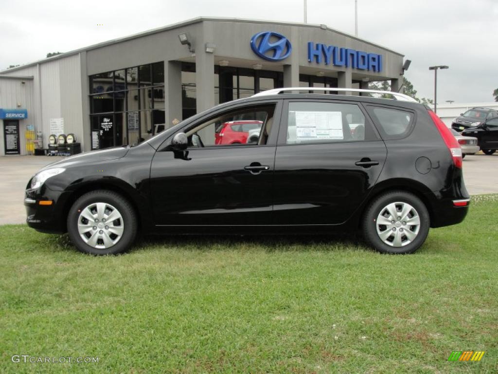 Black Noir Pearl 2011 Hyundai Elantra Touring GLS Exterior Photo #47881787