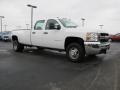 2007 Summit White Chevrolet Silverado 3500HD Crew Cab 4x4 Dually  photo #4