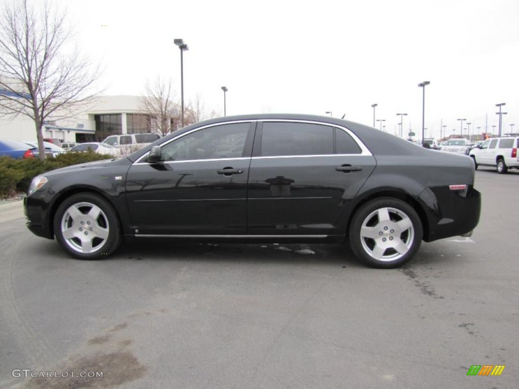 2008 Malibu LT Sedan - Black Granite Metallic / Titanium Gray photo #1
