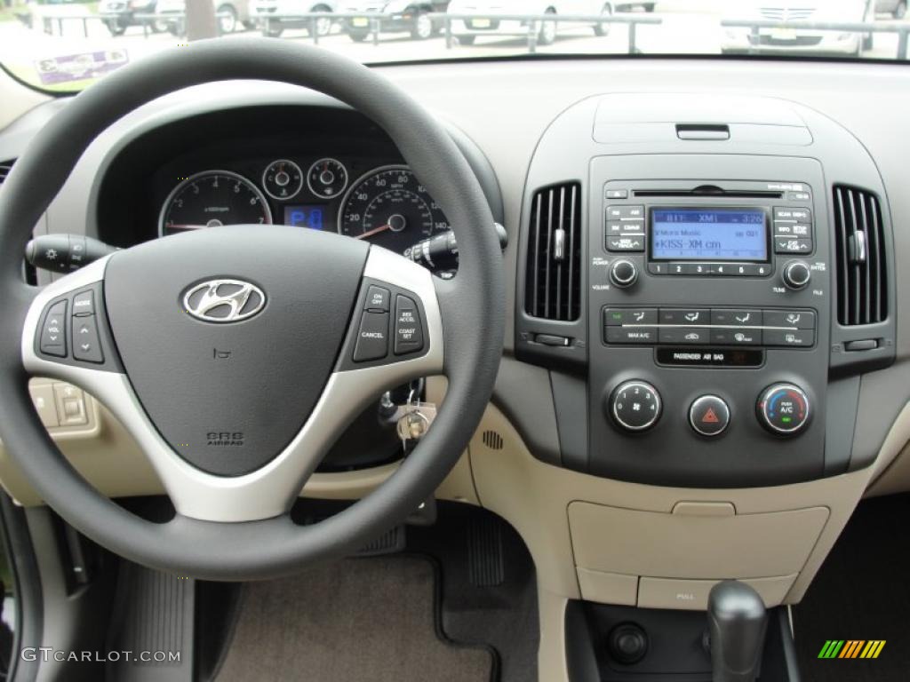 2011 Hyundai Elantra Touring GLS Beige Dashboard Photo #47882138