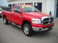 2007 Flame Red Dodge Ram 2500 SLT Regular Cab 4x4  photo #19