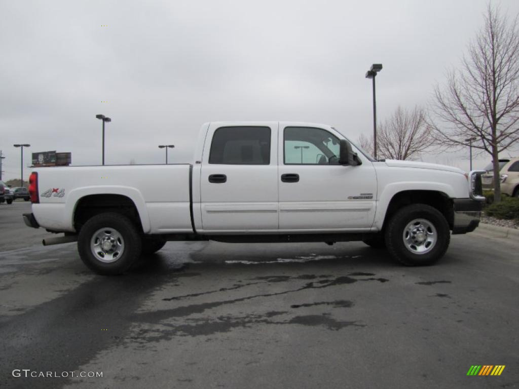 2007 Silverado 2500HD Classic LT Crew Cab 4x4 - Summit White / Dark Charcoal photo #5