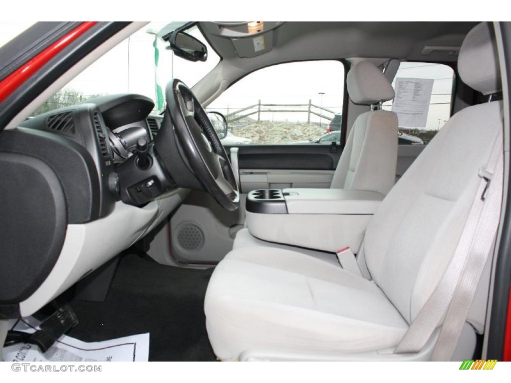 Light Titanium/Ebony Black Interior 2007 Chevrolet Silverado 1500 LT Extended Cab 4x4 Photo #47885138