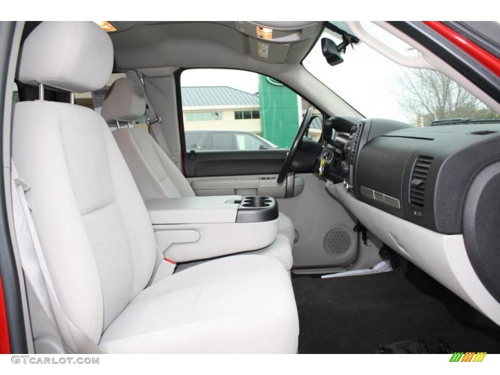 Light Titanium/Ebony Black Interior 2007 Chevrolet Silverado 1500 LT Extended Cab 4x4 Photo #47885243