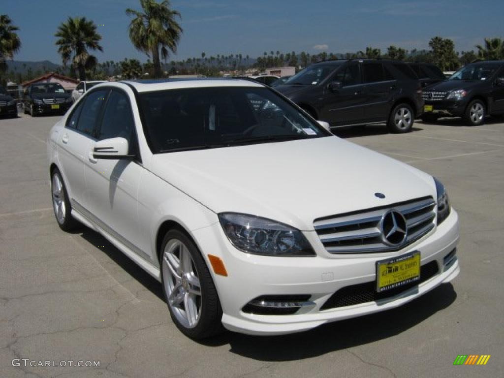 2011 C 350 Sport - Arctic White / Black photo #1